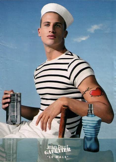 Jean Paul Gaultier Le Male featuring Michael Pitt 1995 global campaign